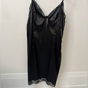 Black camisole silk dress size large